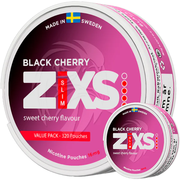 Buy ZiXS Black Cherry Jumbo Can 16mg Slim | Online | MySnus.com